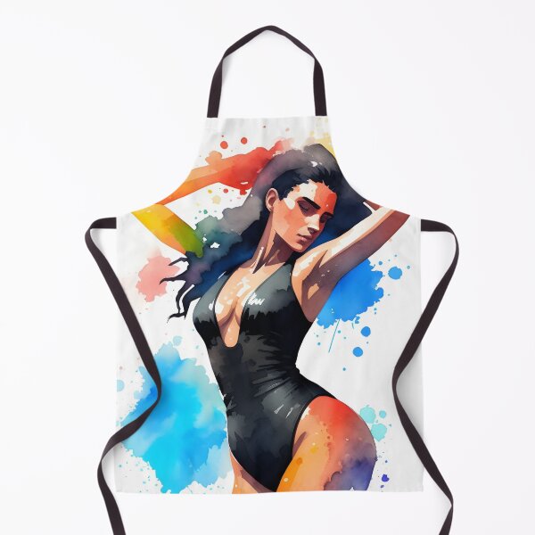 Aperçu de l'œuvre Superbe femme brune dans un maillot de bain noir créée et vendue par Erika V..