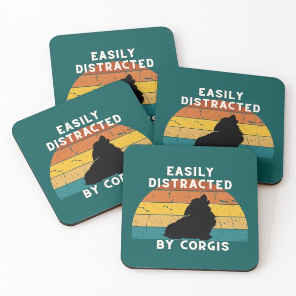 Item preview, Easily distracted by Corgis designed and sold by DeVeauDesign.