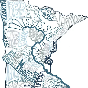 Artwork thumbnail, Minnesota Rivers by PasqueStudio