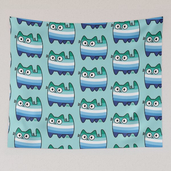 Item preview, Men Loving Men Pride Cat (new version) designed and sold by SamHoweMeow.