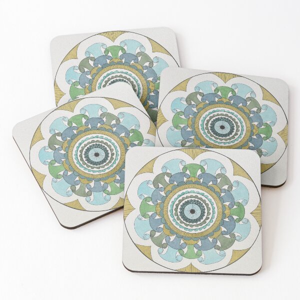 Item preview, Mandala in Blue and Green designed and sold by CreativeTemper.