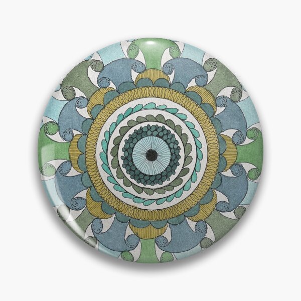 Item preview, Mandala in Blue and Green designed and sold by CreativeTemper.