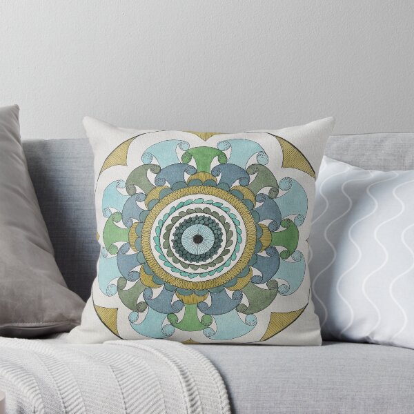 Item preview, Mandala in Blue and Green designed and sold by CreativeTemper.