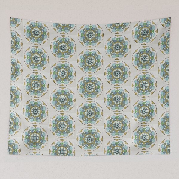 Item preview, Mandala in Blue and Green designed and sold by CreativeTemper.
