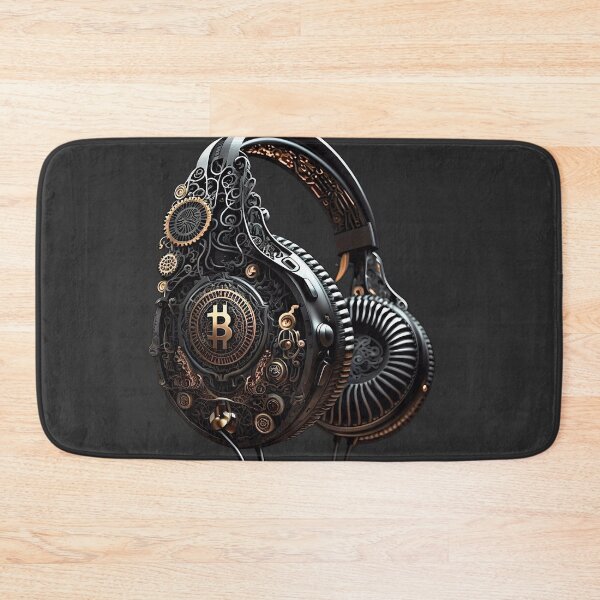 Item preview, Modernized and technological headband headphones with Bitcoin logo: Immerse yourself in revolutionary sound. designed and sold by Jhuvel.