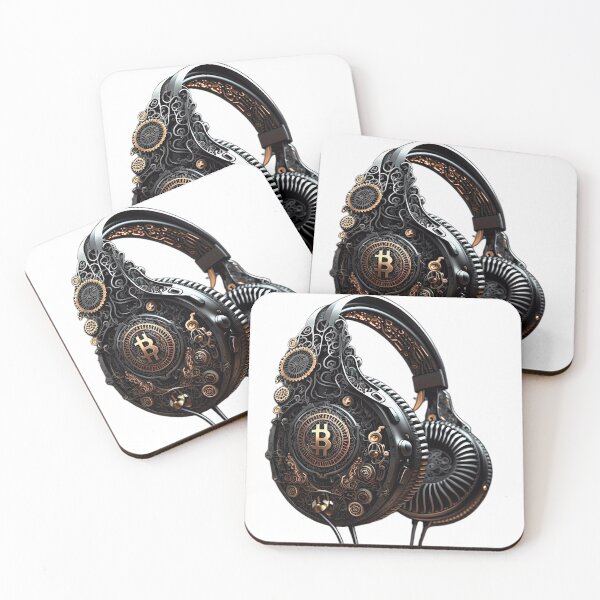 Item preview, Modernized and technological headband headphones with Bitcoin logo: Immerse yourself in revolutionary sound. designed and sold by Jhuvel.