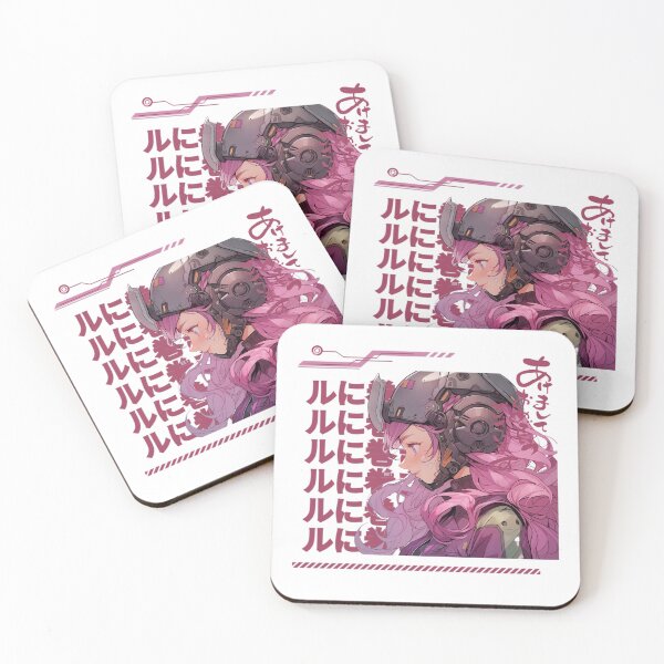 Item preview, pink cyberpunk anime girl designed and sold by karpuz-design.