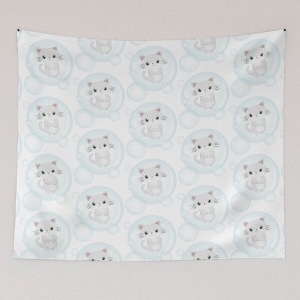 Item preview, Cute kitty inside a bubble designed and sold by atedesigns.