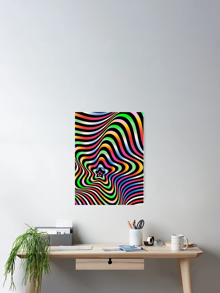 Thumbnail 2 of 3, Poster, Psychedelic Pattern designed and sold by MadeOnDesign.