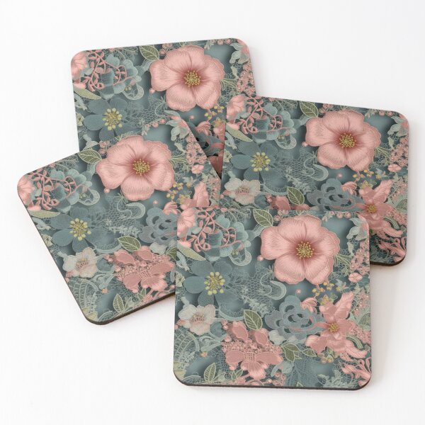 Item preview, Elegant Pink Floral Lace designed and sold by MGdezigns.