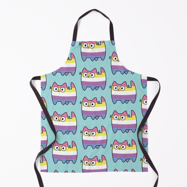 Item preview, Bigender Pride Cat (new version) designed and sold by SamHoweMeow.