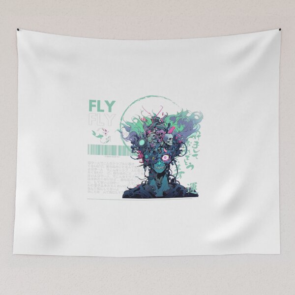Item preview, green fly cyberpunk boy designed and sold by karpuz-design.