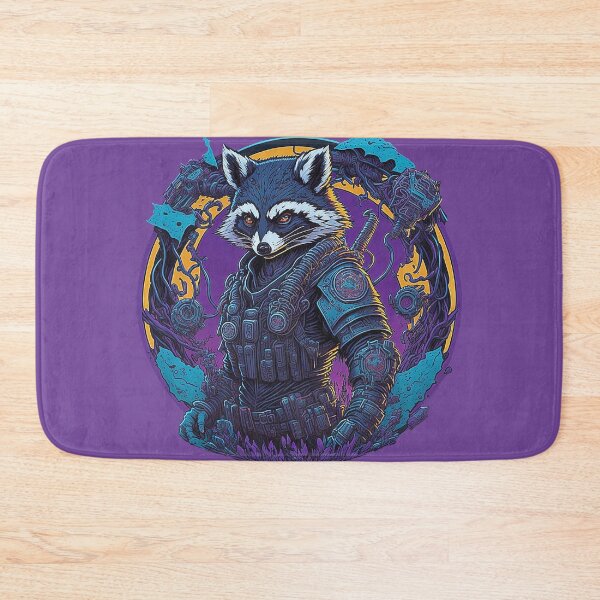 Item preview, Cyberpunk raccoon - master of the machine weave designed and sold by Minpadesign.