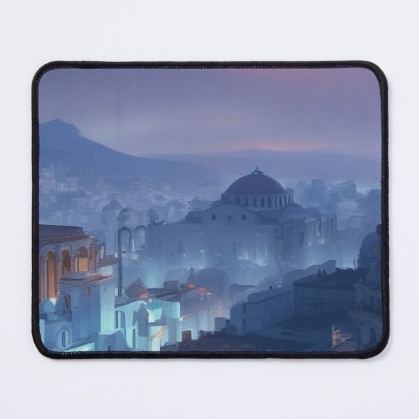 Item preview, Rhapsody In Blue Greece designed and sold by RoyallyColorful.