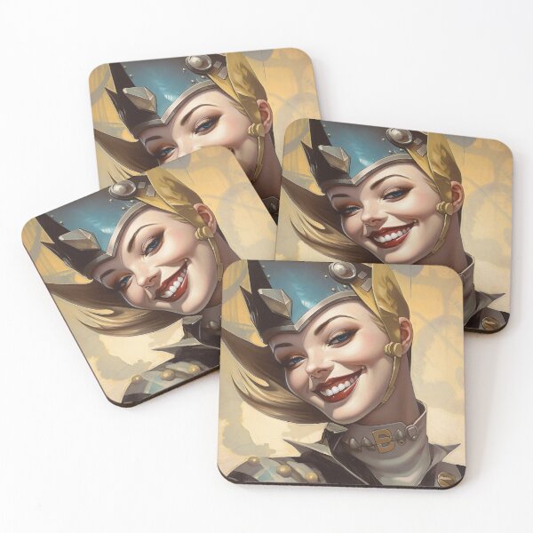 Item preview, The futuristic retro Police Woman of your dreams, pin up, retro smiling beautiful officer designed and sold by GueloStudio.