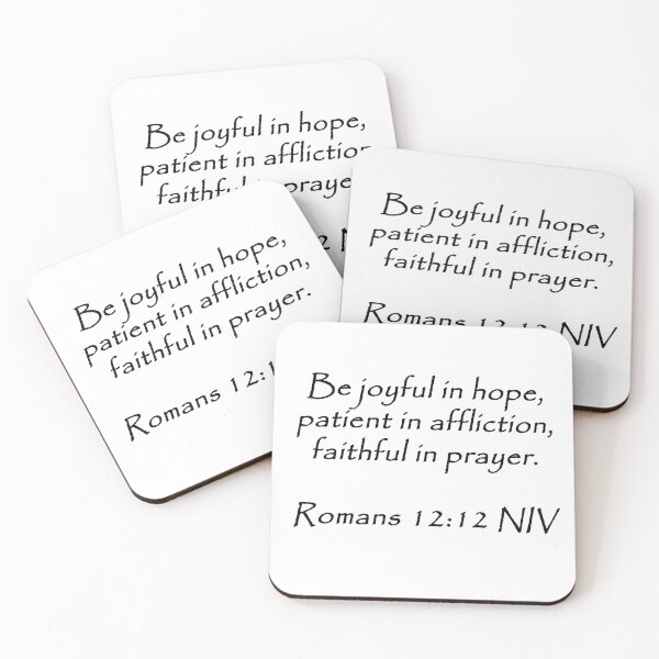 Item preview, Romans 12:12 Bible Verse designed and sold by EnR-designs.