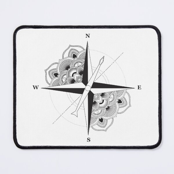 Item preview, Sign of compass  with round ornament behind designed and sold by Viktoriia.
