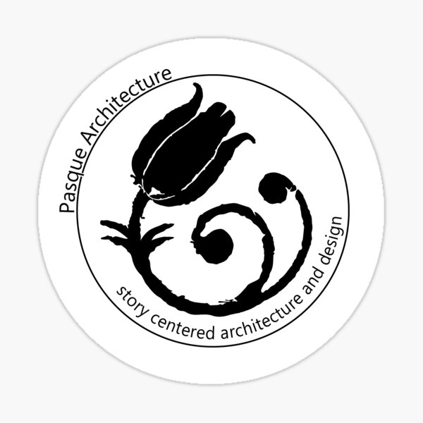 Item preview, Pasque Architecture logo with slogan designed and sold by PasqueStudio.