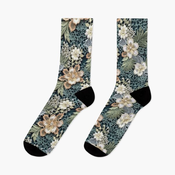 Item preview, Vintage Pastel Floral Lace designed and sold by MGdezigns.