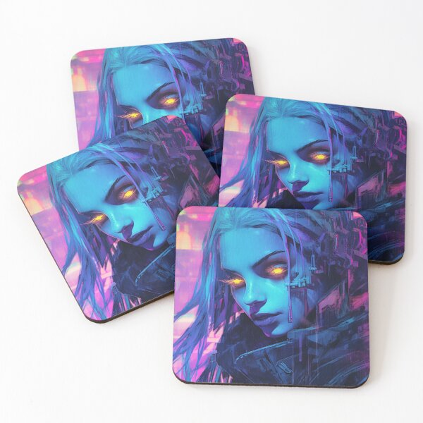Item preview, Cyberpunk Neon Ghost Android designed and sold by Nightarcade.