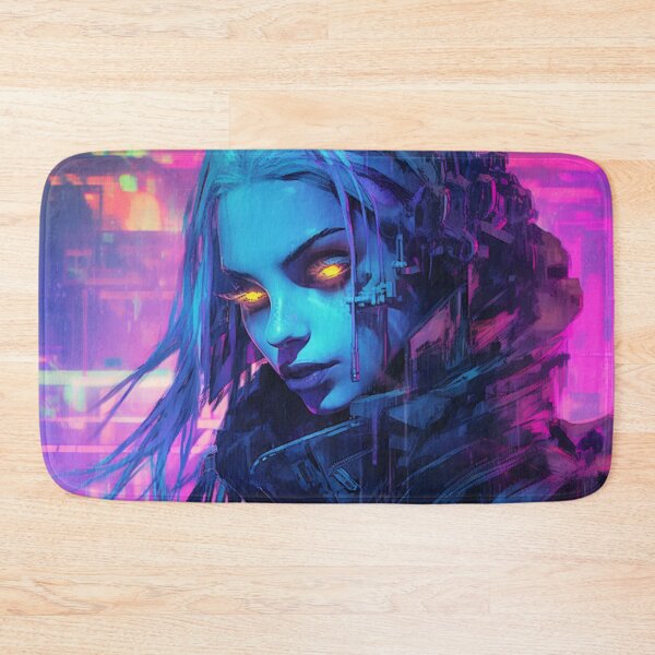 Item preview, Cyberpunk Neon Ghost Android designed and sold by Nightarcade.