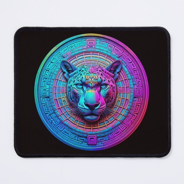 Item preview, Neon Mayan Jaguar  designed and sold by KokomoDesigns.