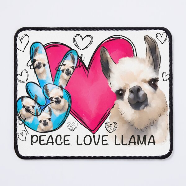 Item preview, Peace Love Llama Ornament Cute designed and sold by Magnuna.