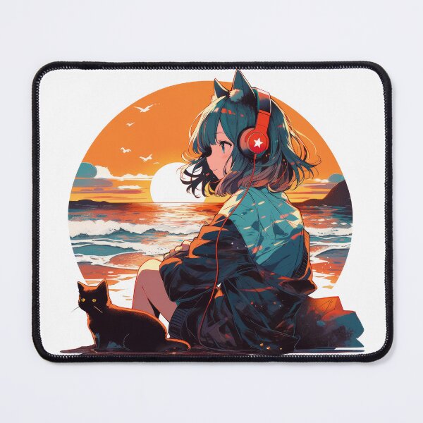 Item preview, Harmonious Seaside Kitty designed and sold by Chibi Cat Art Corner.