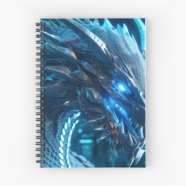 Item preview, Cyborg Dragon, White Dragon, Fantasy Dragon designed and sold by Slowerblue.