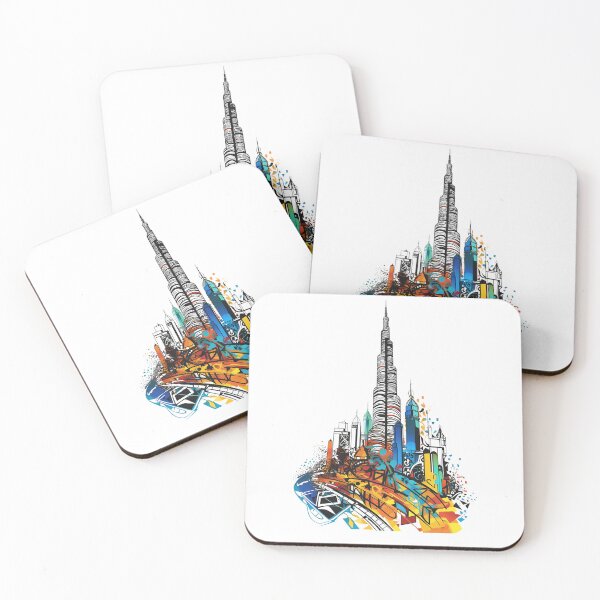 Item preview, Graffiti Style Burj Khalifa T-Shirt | Urban Art Dubai Landmark Vector Design designed and sold by FamMeetsWorld.