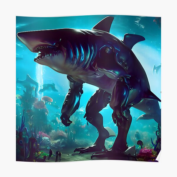 ArtStation - Fantasy Robot Shark Wonderland | Artworks