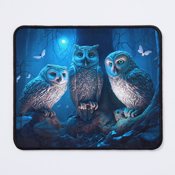 Item preview, Beautiful Group of Glowing Owls designed and sold by MasartDesigns.