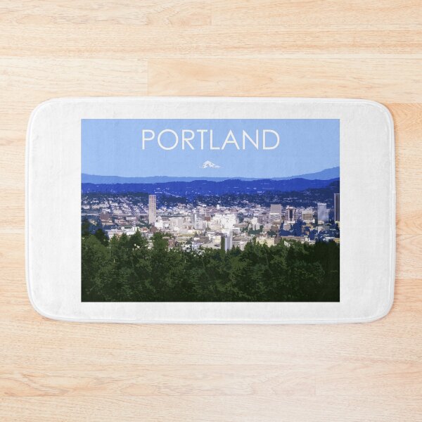 Item preview, Mount Hood, Portland, Oregon, City, Skyline, USA, Travel Print designed and sold by summattodraw.
