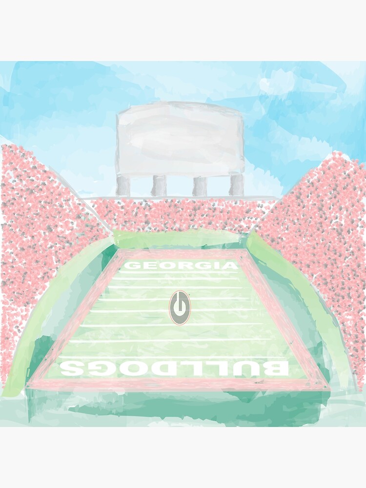 UGA Sanford Stadium Watercolor Photographic Print