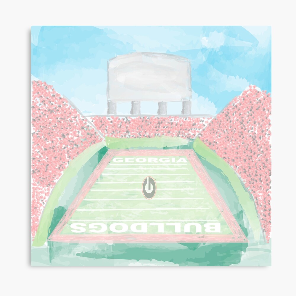 UGA Sanford Stadium Watercolor Photographic Print