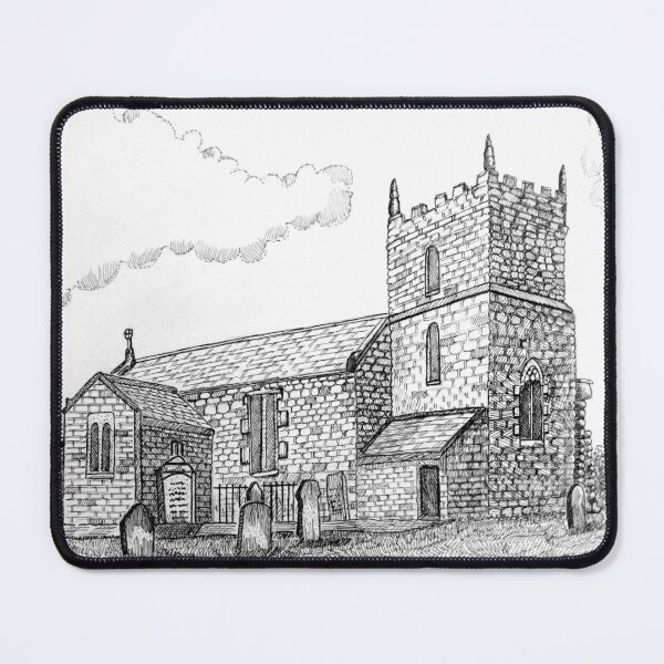 Item preview, 316 - ST. MARY'S CHURCH, HORTON, BLYTH - DAVE EDWARDS - INK - 2023 designed and sold by BLYTHART.