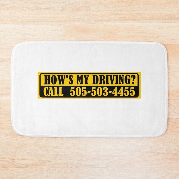 Item preview, Better Call Saul How's My Driving Prank Call Number designed and sold by PawsAndCoffeeCo.