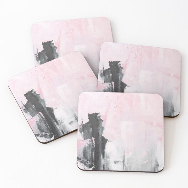 Item preview, pink gray black abstract designed and sold by ElaSzczepaniak.