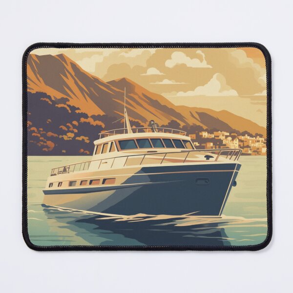 Item preview, Malibu Boat, California Retro Travel designed and sold by Retro Travel Design.