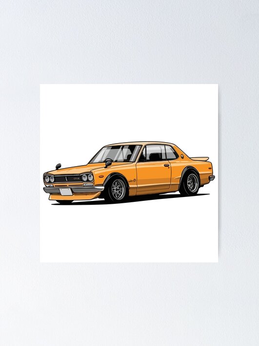 NISSAN  SKYLINE  2000GT-R　和紙製ポスターカレンダー fposter,x_small,wall_texture,