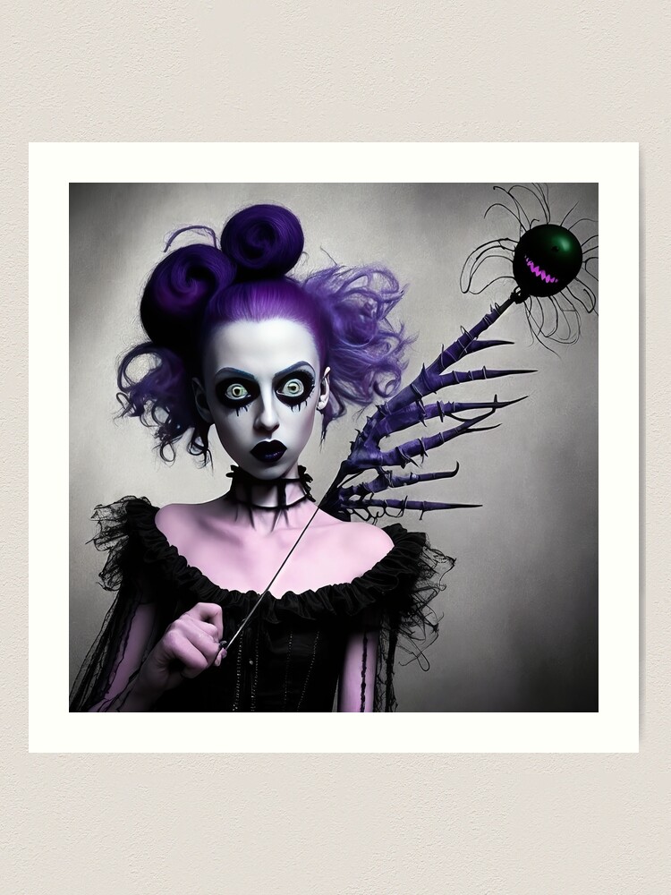 Beetlejuice Tim Burton Gothic Style Drawing