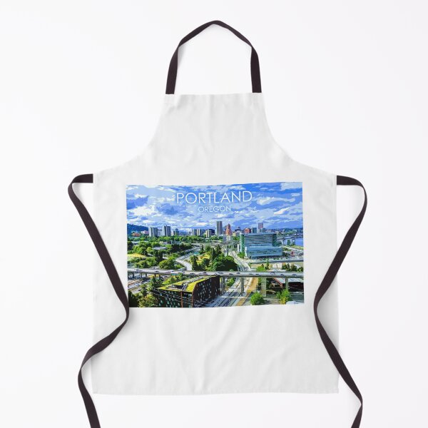 Item preview, Portland, Oregon, City, Skyline, USA, Travel Print designed and sold by summattodraw.