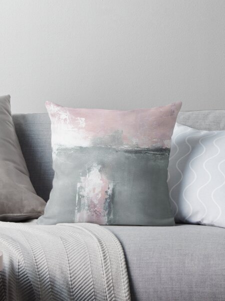 Pink And Grey Pillows Cushions for Sale Redbubble