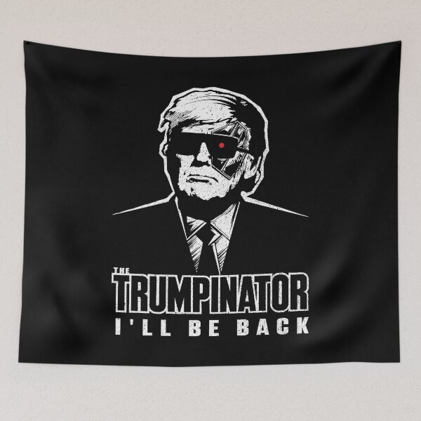 Item preview, Funny Trump 2024 45 47 Trumpinator I'll Be Back Save America designed and sold by samraheel.