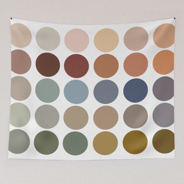 Item preview, Autumn Dark Natural Earth Tones Color Palette - Red, Orange, Brown, Green, Gray designed and sold by ShopShoopaloopa.