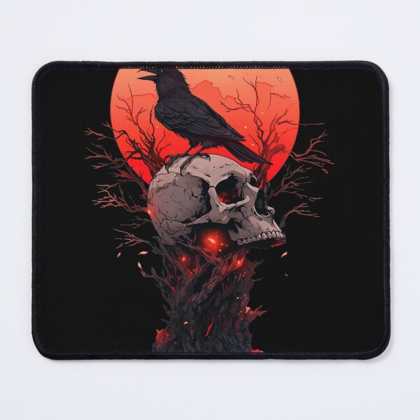 Item preview, Crow and Skull - Halloween Design designed and sold by TNOYC.