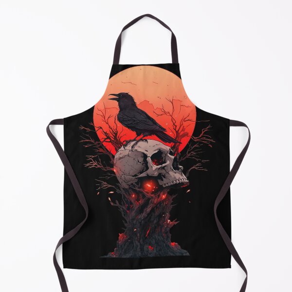 Item preview, Crow and Skull - Halloween Design designed and sold by TNOYC.
