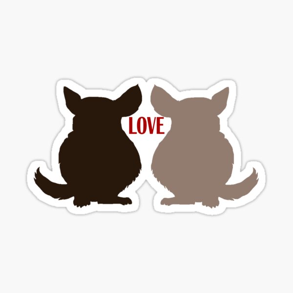 Chinchilla Love Sticker
