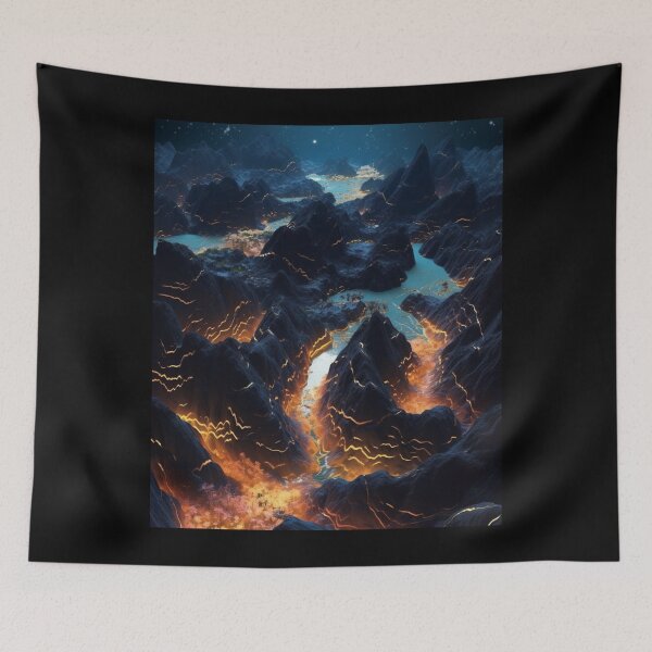 Item preview, Ethereal Dimensions: Surreal Landscapes Rendered in Vibrant Hues designed and sold by JLCableStudio.