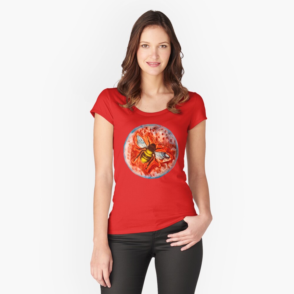 Item preview, Fitted Scoop T-Shirt designed and sold by heartsake.